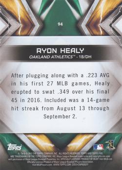 2017 Topps Fire #94 Ryon Healy Back