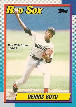 1990 O-Pee-Chee - White Back (Test Stock) #544 Dennis Boyd Front