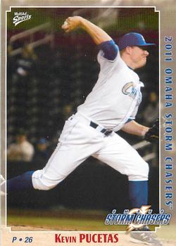 2011 MultiAd Omaha Storm Chasers #17 Kevin Pucetas Front