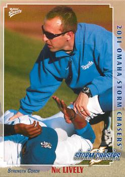 2011 MultiAd Omaha Storm Chasers #27 Nic Lively Front
