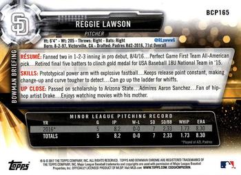 2017 Bowman Chrome - Prospects #BCP165 Reggie Lawson Back