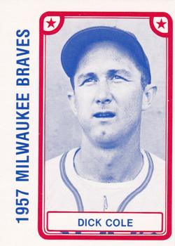 1980 TCMA 1957 Milwaukee Braves #029 Dick Cole Front
