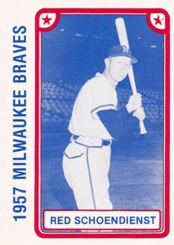 1980 TCMA 1957 Milwaukee Braves #040 Red Schoendienst Front