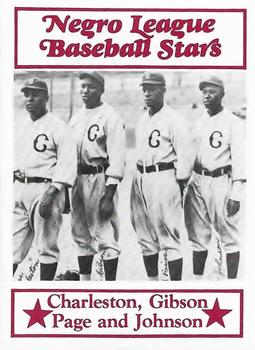 1984 Decathlon Negro League Baseball Stars #4 Oscar Charleston / Josh Gibson / Ted Page / Judy Johnson Front