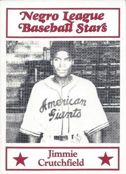 1984 Decathlon Negro League Baseball Stars #29 Jimmie Crutchfield Front
