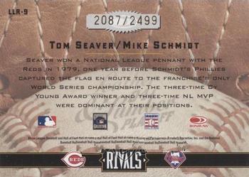 2004 Donruss Leather & Lumber - Rivals #LLR-9 Tom Seaver / Mike Schmidt Back