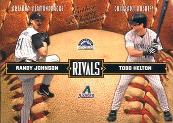 2004 Donruss Leather & Lumber - Rivals #LLR-11 Randy Johnson / Todd Helton Front