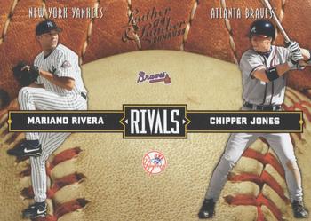 2004 Donruss Leather & Lumber - Rivals #LLR-21 Mariano Rivera / Chipper Jones Front