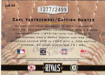 2004 Donruss Leather & Lumber - Rivals #LLR-24 Carl Yastrzemski / Catfish Hunter Back