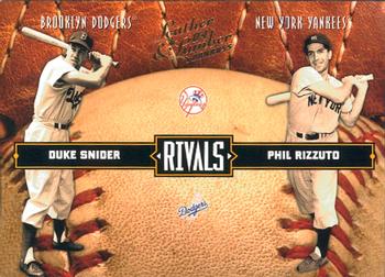 2004 Donruss Leather & Lumber - Rivals #LLR-27 Duke Snider / Phil Rizzuto Front