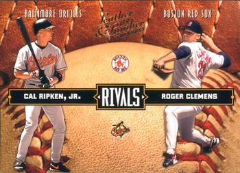 2004 Donruss Leather & Lumber - Rivals #LLR-36 Cal Ripken Jr. / Roger Clemens Front