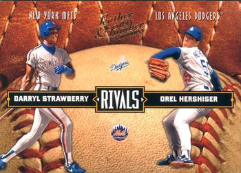 2004 Donruss Leather & Lumber - Rivals #LLR-37 Darryl Strawberry / Orel Hershiser Front