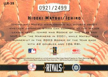 2004 Donruss Leather & Lumber - Rivals #LLR-39 Hideki Matsui / Ichiro Suzuki Back