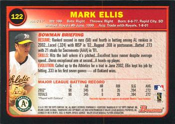 2003 Bowman #122 Mark Ellis Back