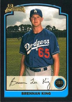 2003 Bowman #244 Brennan King Front