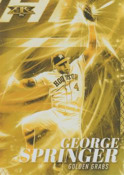 2017 Topps Fire - Golden Grabs Gold Minted #GG-8 George Springer Front
