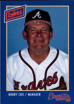 1993 Lykes Atlanta Braves #NNO Bobby Cox Front
