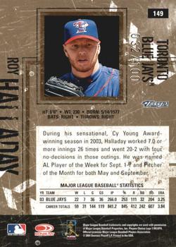2004 Donruss Leather & Lumber - Silver #149 Roy Halladay Back