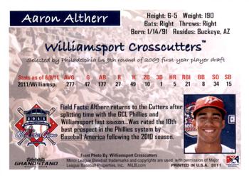 2011 Grandstand New York-Penn League All-Stars National League #NNO Aaron Altherr Back