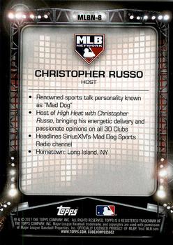2017 Topps Update - MLB Network #MLBN-8 Christopher Russo Back