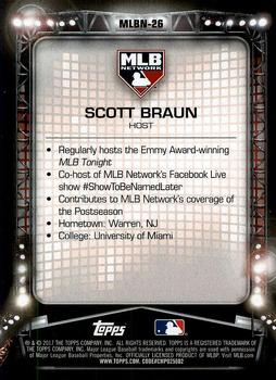 2017 Topps Update - MLB Network #MLBN-26 Scott Braun Back