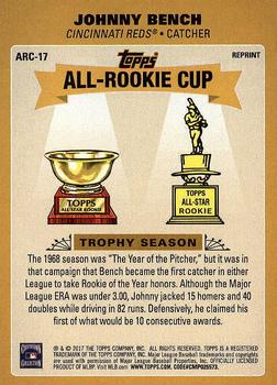 2017 Topps Update - Topps All-Rookie Cup #ARC-17 Johnny Bench Back