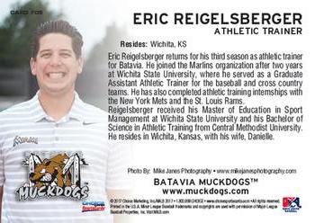 2017 Choice Batavia Muckdogs #5 Eric Reigelsberger Back