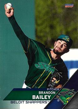 2017 Choice Beloit Snappers #3 Brandon Bailey Front