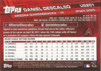2017 Topps Update - Rainbow Foil #US251 Daniel Descalso Back