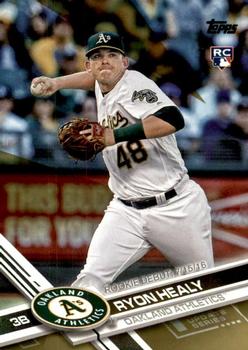 2017 Topps Update - Gold #US241 Ryon Healy Front
