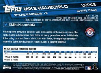 2017 Topps Update - Negative #US242 Mike Hauschild Back
