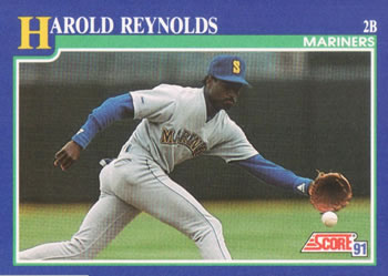 1991 Score #48 Harold Reynolds Front