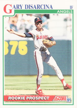 1991 Score #768 Gary DiSarcina Front