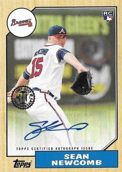 2017 Topps Update - 1987 Topps Baseball 30th Anniversary Autographs #87A-SN Sean Newcomb Front