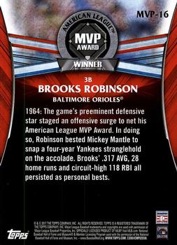 2017 Topps Update - MVP Award Winners #MVP-16 Brooks Robinson Back
