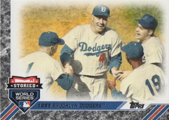 2017 Topps Update - Storied World Series #SWS-21 1955 Brooklyn Dodgers Front
