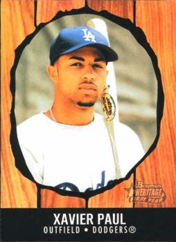 2003 Bowman Heritage #263 Xavier Paul Front