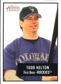 2003 Bowman Heritage #2 Todd Helton Front