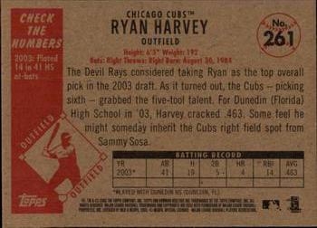 2003 Bowman Heritage #261 Ryan Harvey Back
