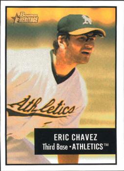 2003 Bowman Heritage #4 Eric Chavez Front