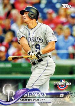 2018 Topps Opening Day #162 DJ LeMahieu Front