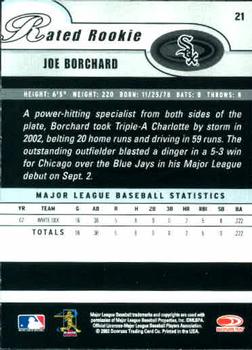 2003 Donruss #21 Joe Borchard Back
