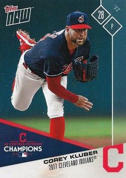 2017 Topps Now Postseason Cleveland Indians #PS-33 Corey Kluber Front