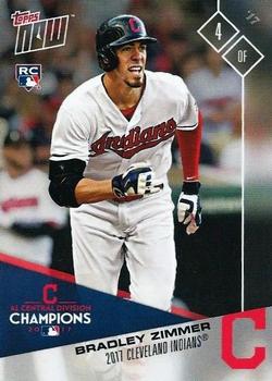 2017 Topps Now Postseason Cleveland Indians #PS-34 Bradley Zimmer Front