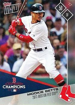2017 Topps Now Postseason Boston Red Sox #PS-63 Mookie Betts Front