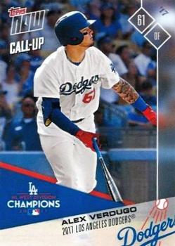 2017 Topps Now Postseason Los Angeles Dodgers #PS-25 Alex Verdugo Front