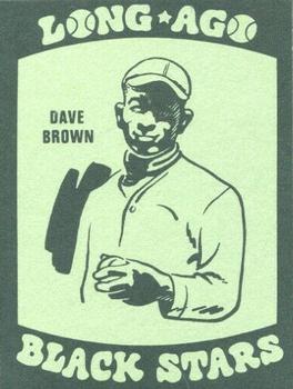 1978 Laughlin Long-Ago Black Stars #27 Dave Brown Front