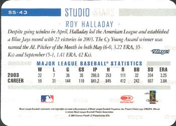 2004 Donruss Studio - Stars #SS-43 Roy Halladay Back