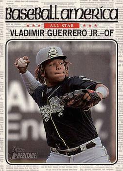 2017 Topps Heritage Minor League - Baseball America All-Stars #BA-VG Vladimir Guerrero Jr. Front