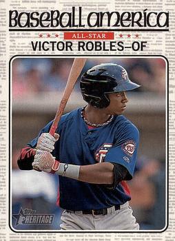2017 Topps Heritage Minor League - Baseball America All-Stars #BA-VR Victor Robles Front